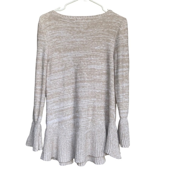 Style&co Bell Sleeve Marbled Knit Top - Picture 7 of 9